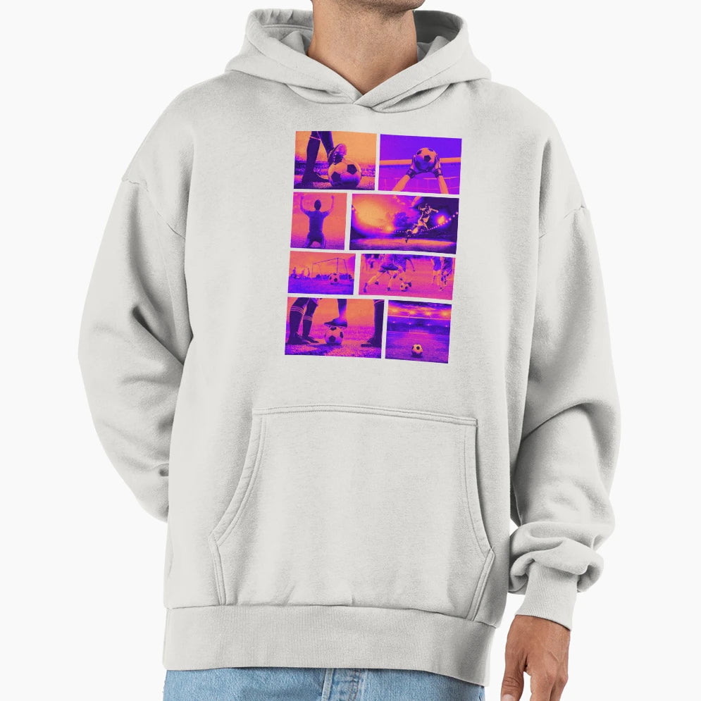 Soccer Field Photo Ultimate Hypebeast Hoodie - Aesthetic Graphic Men Women - T-Shirt, Sweatshirt, Hoodie