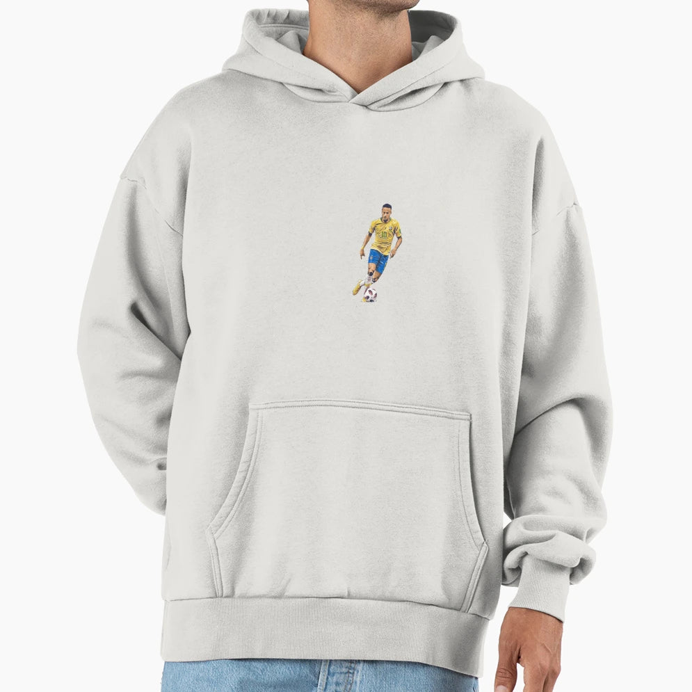 Brazilian Football Player Hoodie - Custom Art Print Unisex - T-Shirt, Sweatshirt, Hoodie