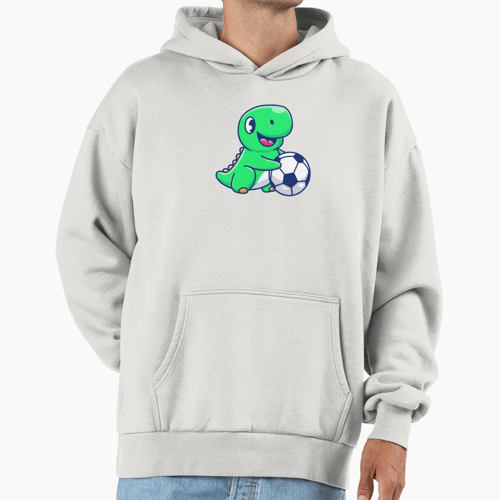 Dengobear Dino Soccer Hoodie - Unique Graphic Men Women - T-Shirt, Sweatshirt, Hoodie