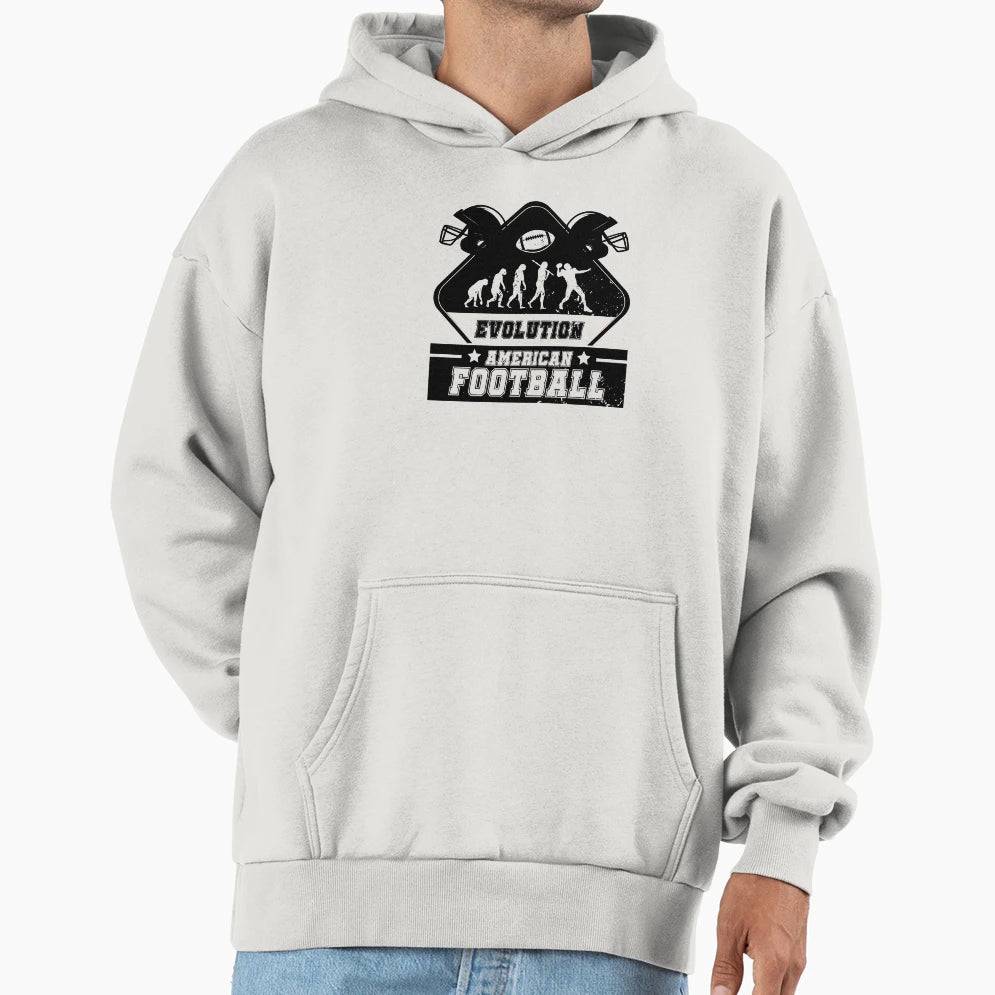 Evolution American Football Hoodie - Streetwear Style for Adults - T-Shirt, Sweatshirt, Hoodie