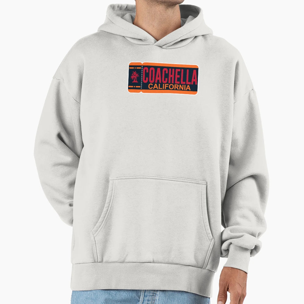 Coachella Ticket Hoodie - Graphic Print Unisex - T-Shirt, Sweatshirt, Hoodie