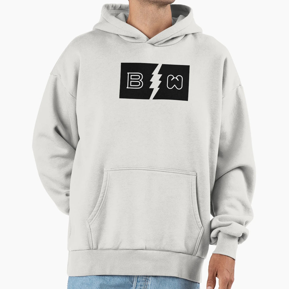 Bw Lightning Hoodie - Custom Art Print Men Women - T-Shirt, Sweatshirt, Hoodie