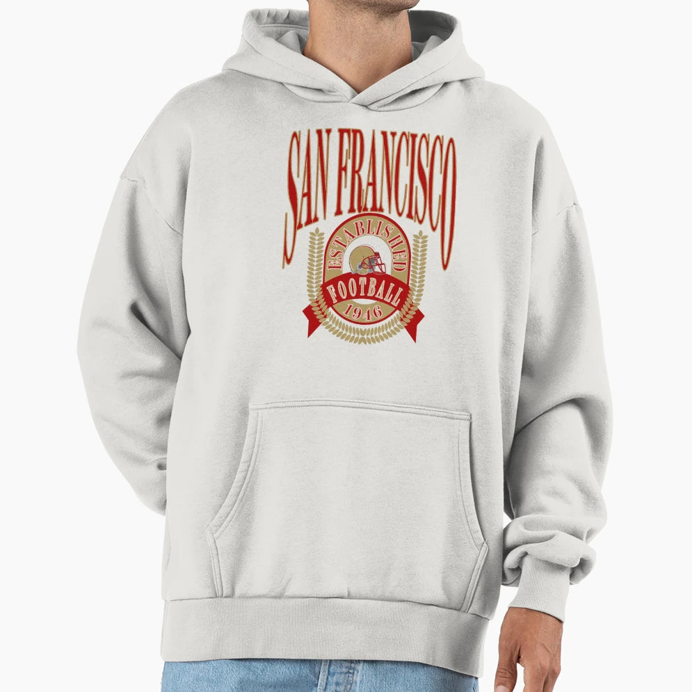 Art San Francisco 49Ers Hoodie - Novelty Apparel for Adults - T-Shirt, Sweatshirt, Hoodie