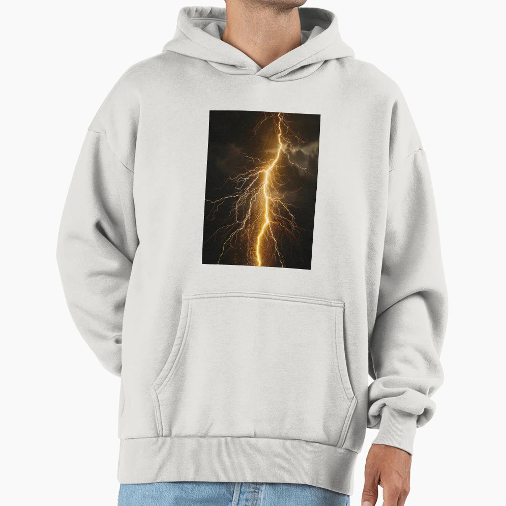 Lightning Strikes 8 Hoodie - Fun Novelty Design for Adults - T-Shirt, Sweatshirt, Hoodie