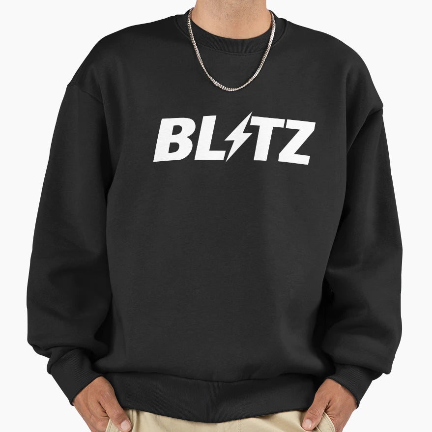 Blitz Jdm White Sweatshirt - Casual Everyday Wear Unisex - T-Shirt, Sweatshirt, Hoodie
