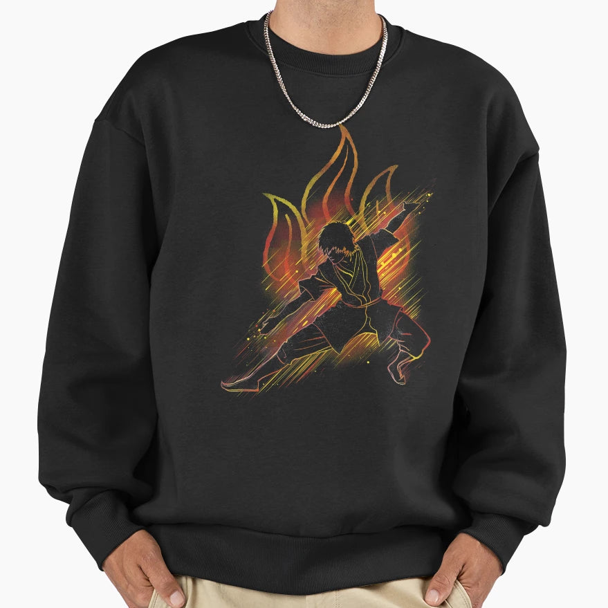 Fire Bender Sweatshirt - Custom Art Print Unisex - T-Shirt, Sweatshirt, Hoodie