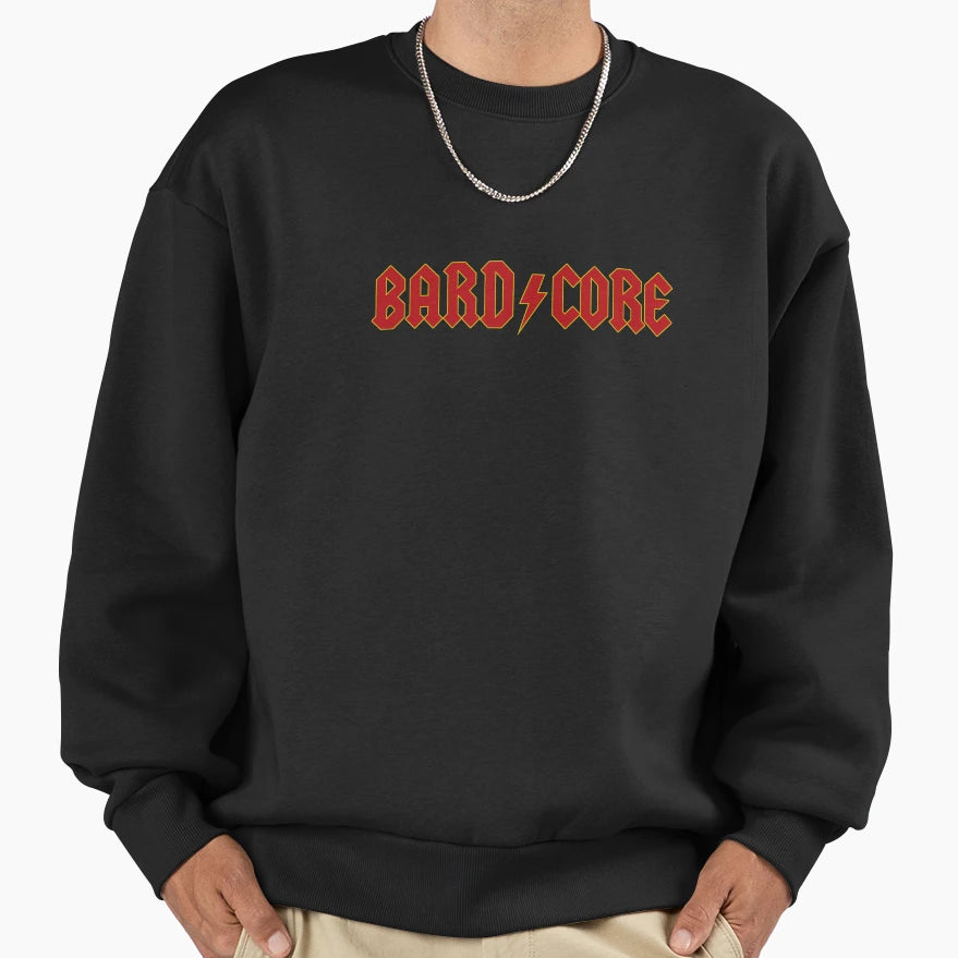Bard Core Medieval Metal Logo Sweatshirt - Trendy Graphic for Adults - T-Shirt, Sweatshirt, Hoodie