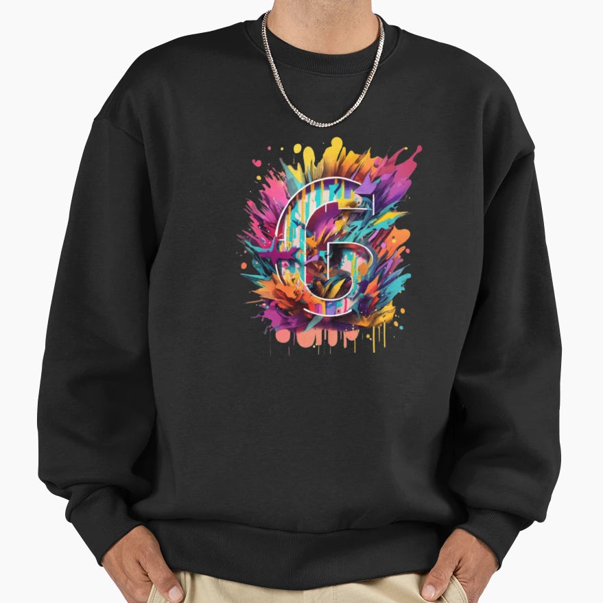 Amalgamations Artness Letter G Sweatshirt - Fun Novelty Design Men Women - T-Shirt, Sweatshirt, Hoodie