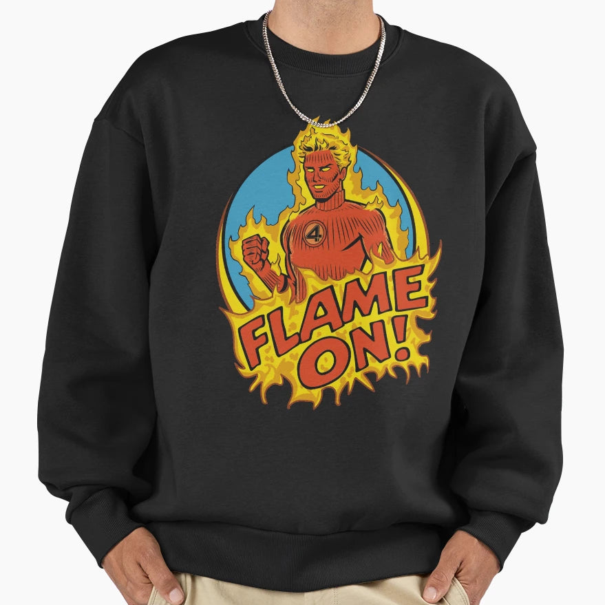 Flame Sweatshirt - Novelty Apparel Men Women - T-Shirt, Sweatshirt, Hoodie