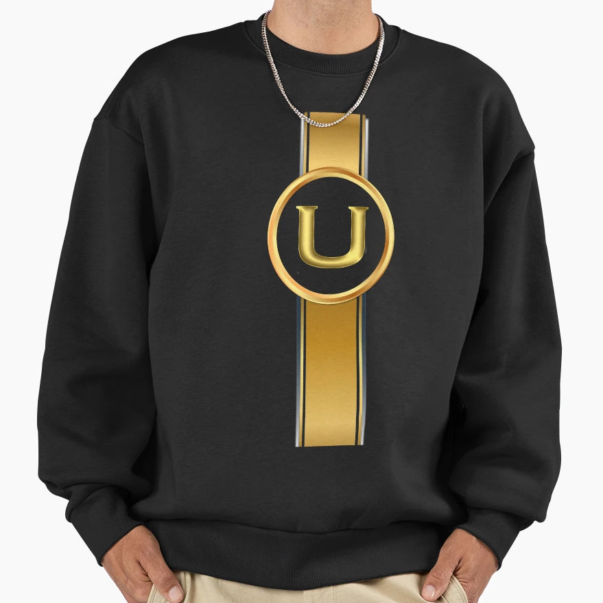 Letter U Sweatshirt - Unique Graphic for Adults - T-Shirt, Sweatshirt, Hoodie