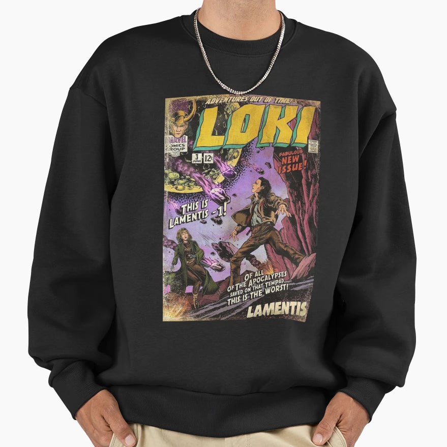 Adventures L0K1 Out Time 001 Sweatshirt - Aesthetic Graphic Unisex - T-Shirt, Sweatshirt, Hoodie