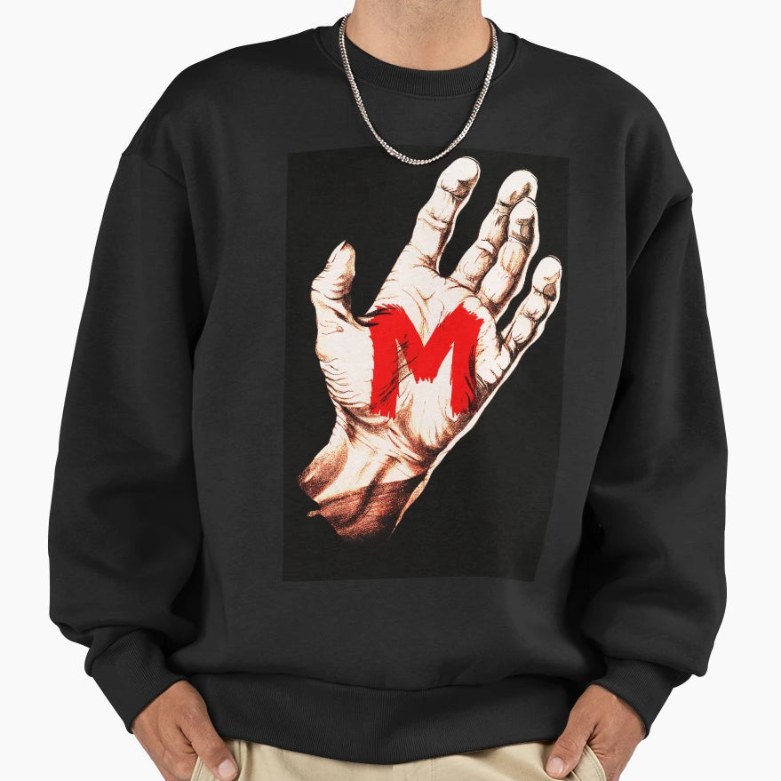 M 1931 German Mystery Horror Movie Sweatshirt - Minimalist Print Men Women - T-Shirt, Sweatshirt, Hoodie