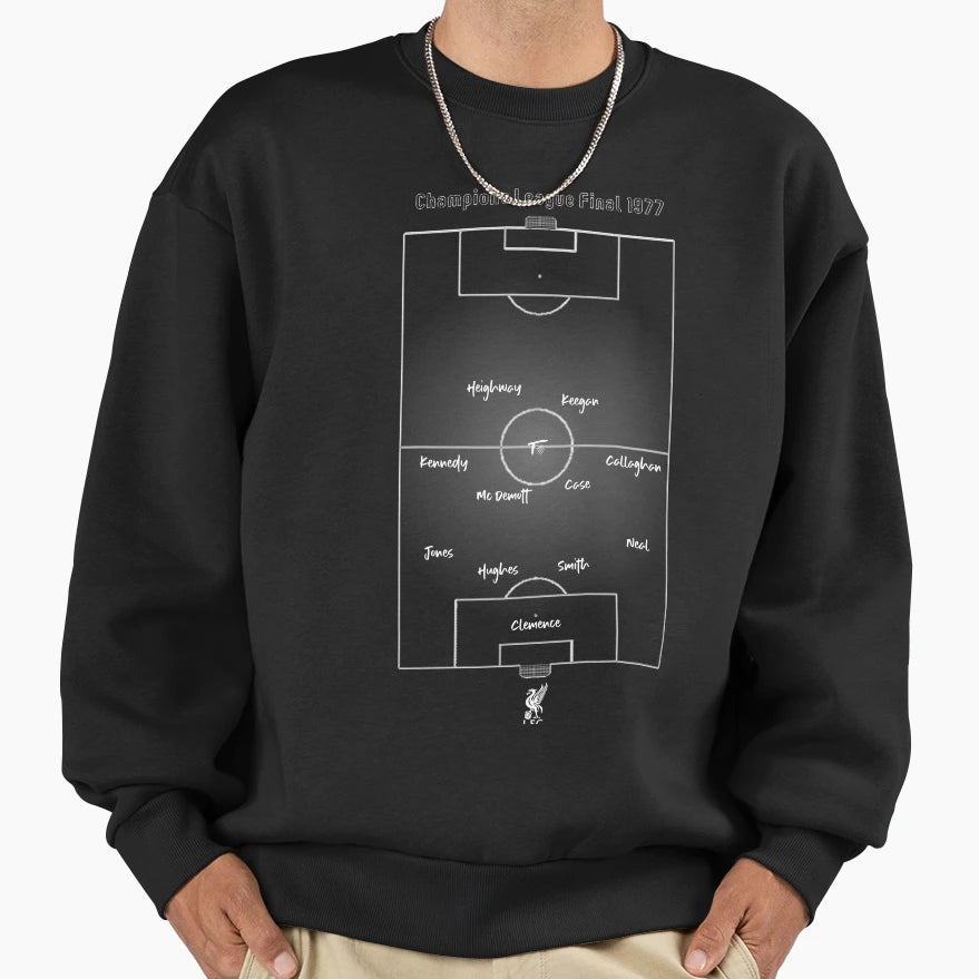 Liverpool 1977 Sweatshirt - Aesthetic Graphic Men Women - T-Shirt, Sweatshirt, Hoodie