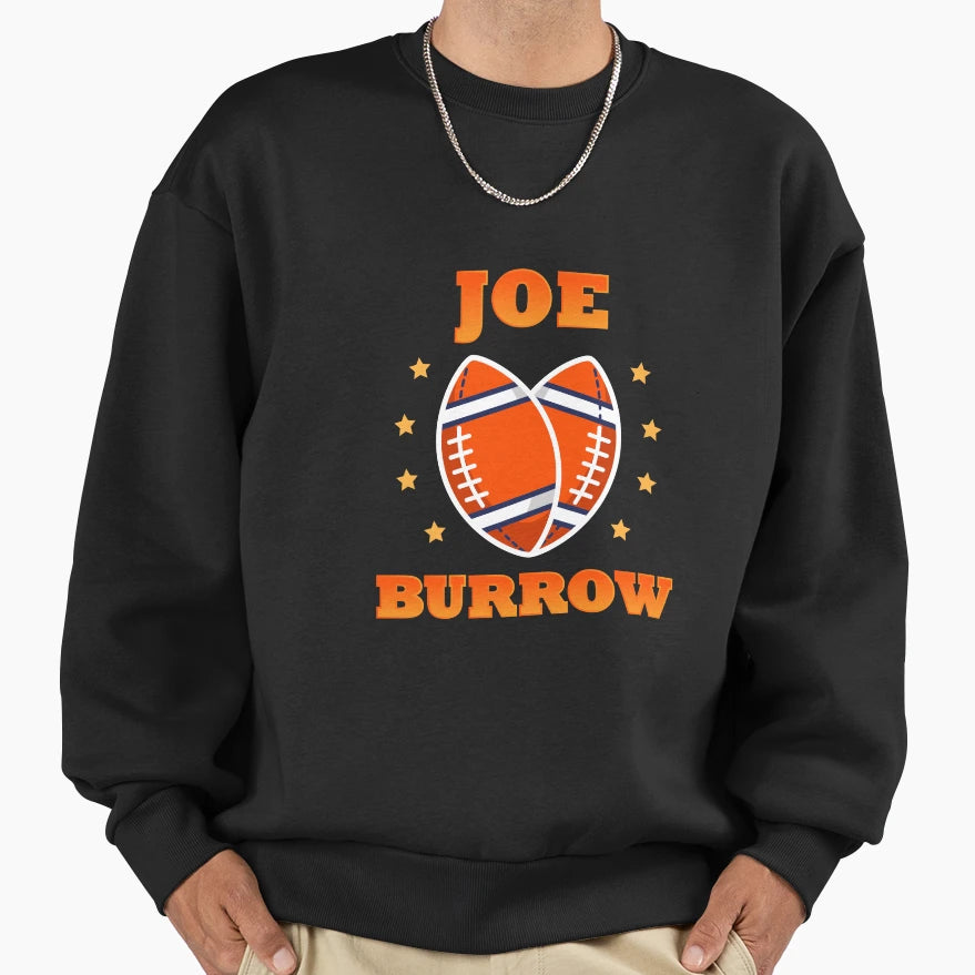 JB American Football Sports Love Sweatshirt - Minimalist Print Unisex - T-Shirt, Sweatshirt, Hoodie
