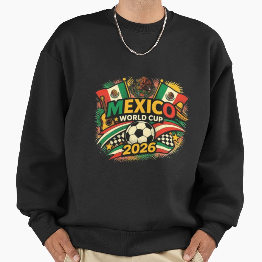 Mexico World Cup 2026 Soccer Sweatshirt - Minimalist Print Unisex - T-Shirt, Sweatshirt, Hoodie