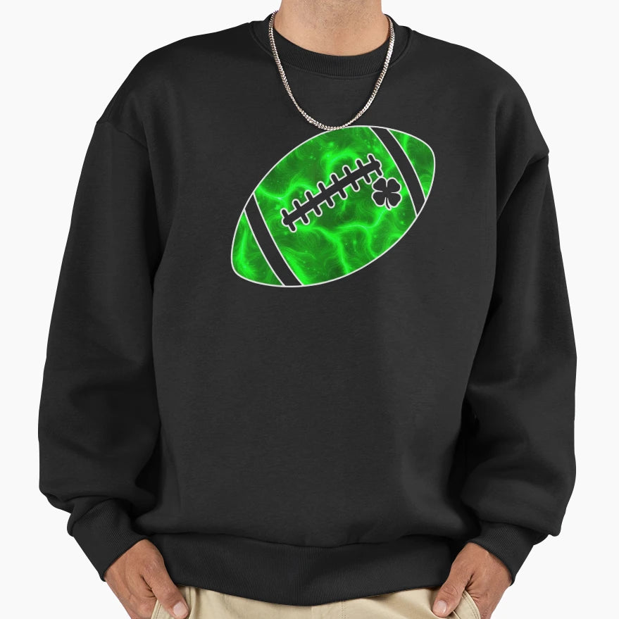 Lucky Football St Patrick S Day Irish Sweatshirt - Unique Graphic Men Women - T-Shirt, Sweatshirt, Hoodie