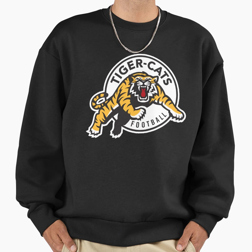 Hamilton Tiger Cats Cfl Logo Sweatshirt - Graphic Print Men Women - T-Shirt, Sweatshirt, Hoodie