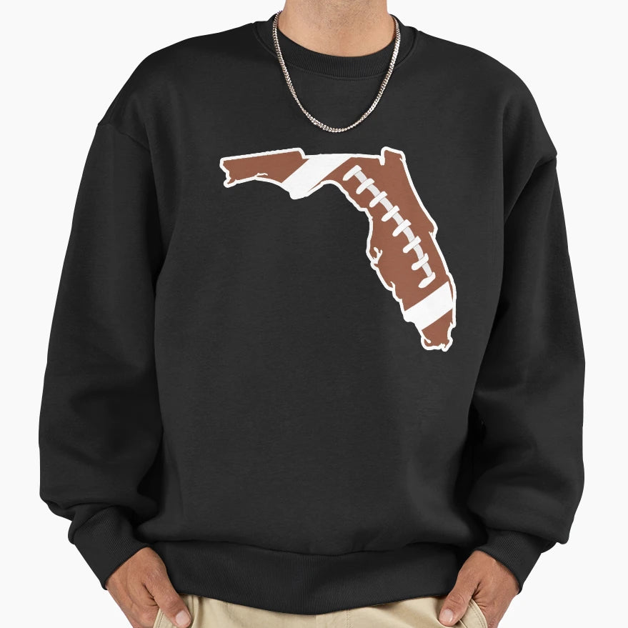 Football Florida Fun Football Sweatshirt - Minimalist Print Men Women - T-Shirt, Sweatshirt, Hoodie