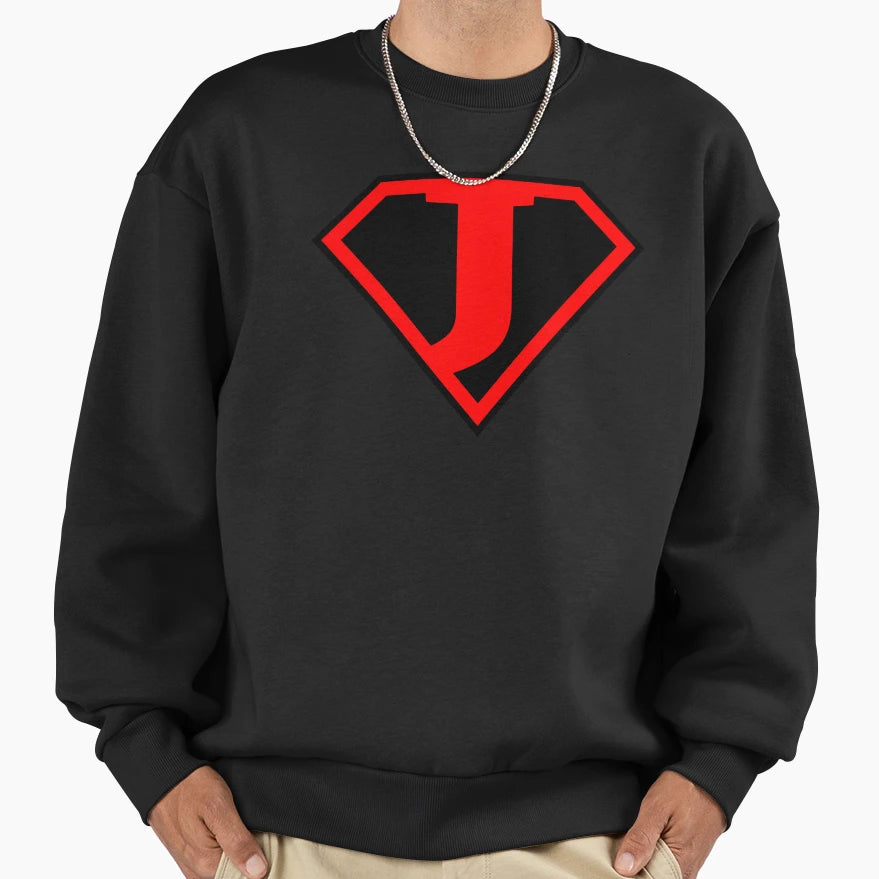 Letter J Super Letter Vol 3 Sweatshirt - Trendy Graphic Unisex - T-Shirt, Sweatshirt, Hoodie
