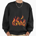 Fire Flames Sweatshirt - Aesthetic Graphic for Adults - T-Shirt, Sweatshirt, Hoodie