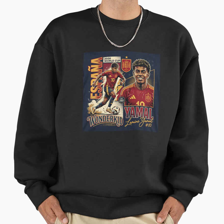 Lamine Yamal Spain Sweatshirt - Custom Art Print Men Women - T-Shirt, Sweatshirt, Hoodie