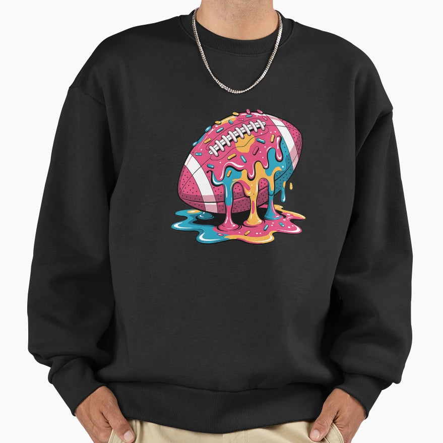 Football Drip Lineman Wr Qb Rb Ice Sweatshirt - Minimalist Print Men Women - T-Shirt, Sweatshirt, Hoodie