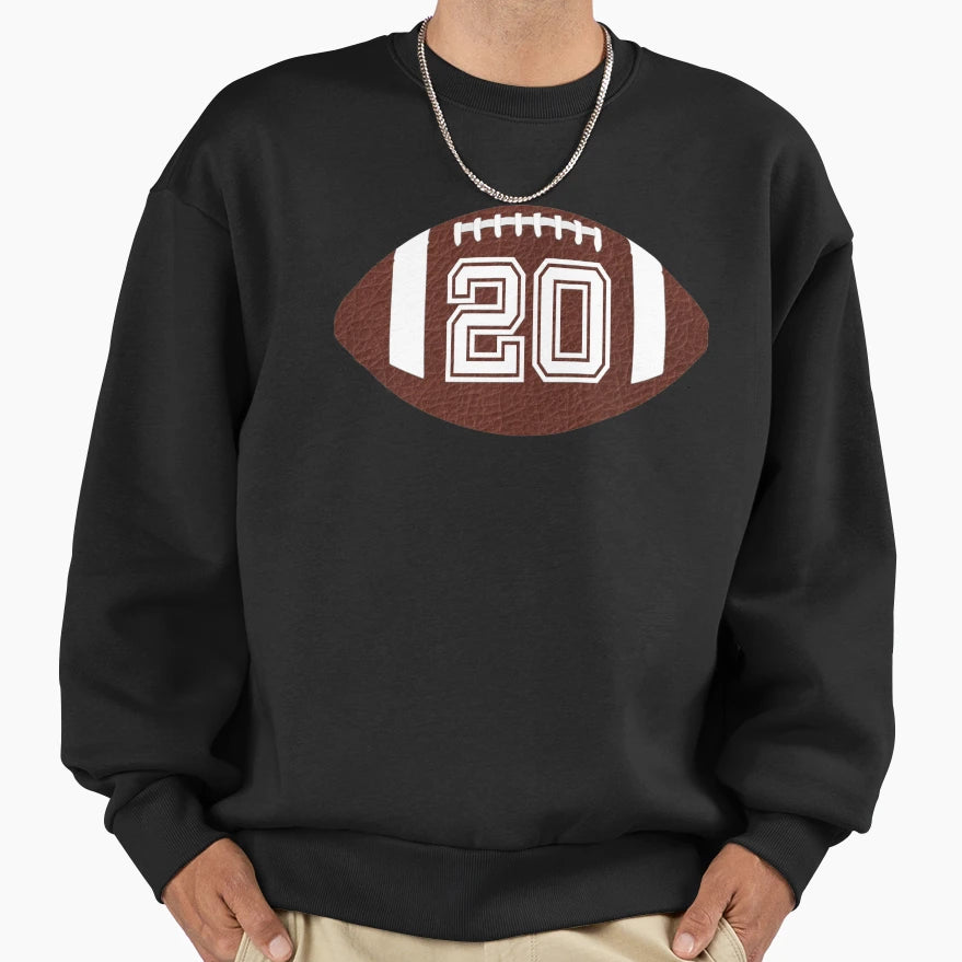 American Football Jersey No 20 Sweatshirt - Custom Art Print Unisex - T-Shirt, Sweatshirt, Hoodie