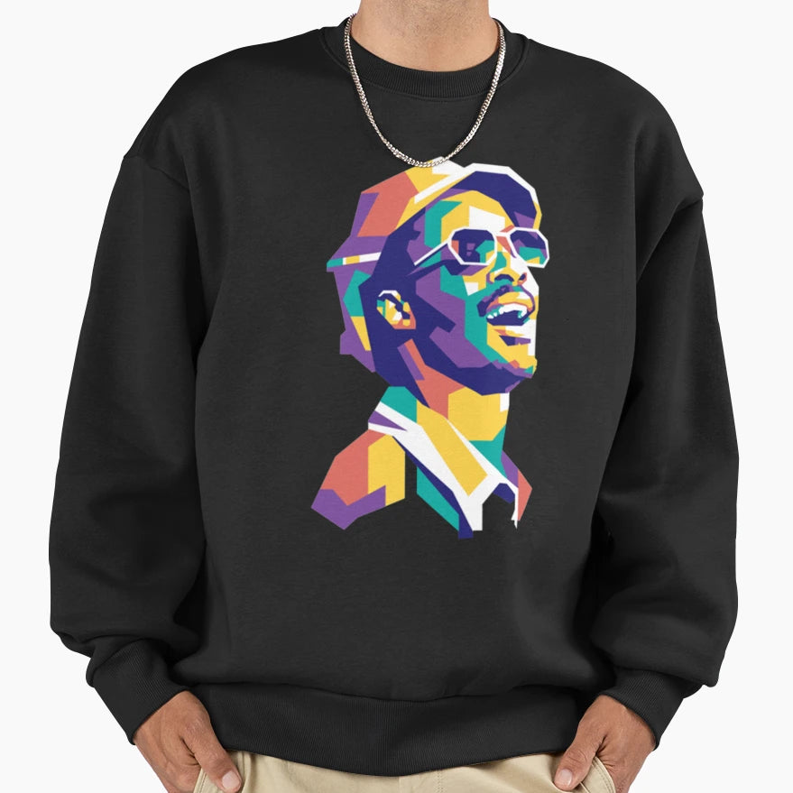 Stevie Wonder Stevie Wonder Sweatshirt - Fun Novelty Design for Adults - T-Shirt, Sweatshirt, Hoodie