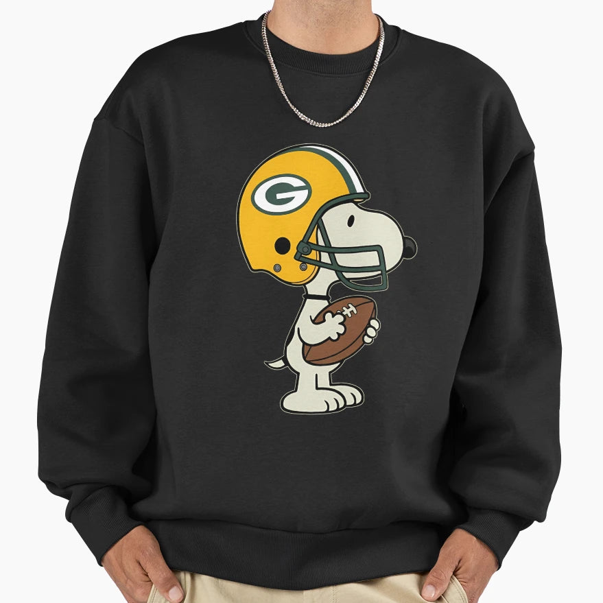 Snoopy Greenbay Packers Game Day Sweatshirt - Custom Art Print Unisex - T-Shirt, Sweatshirt, Hoodie