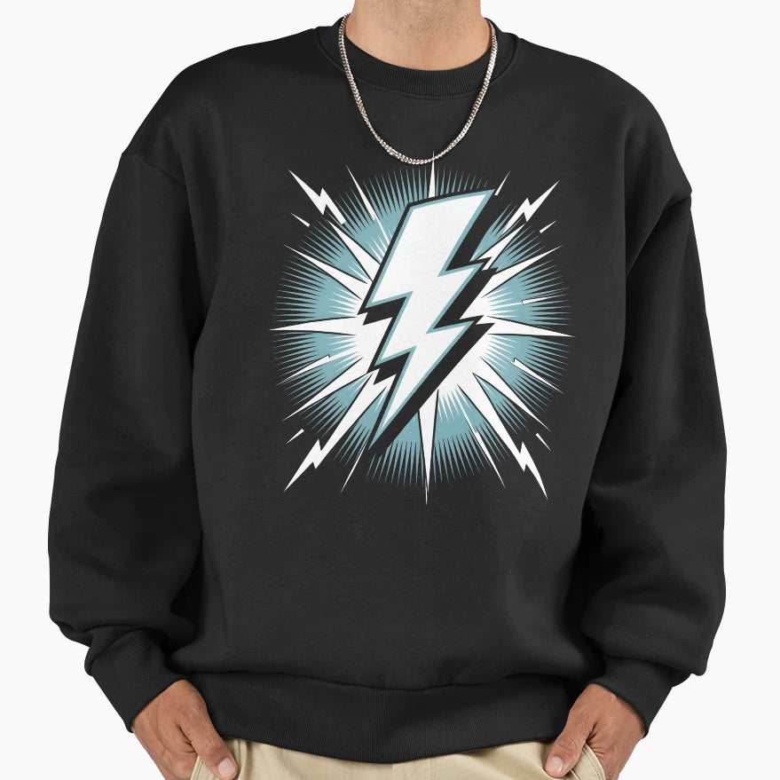 Lightning Lightning Thunderstorm Sweatshirt - Graphic Print Men Women - T-Shirt, Sweatshirt, Hoodie