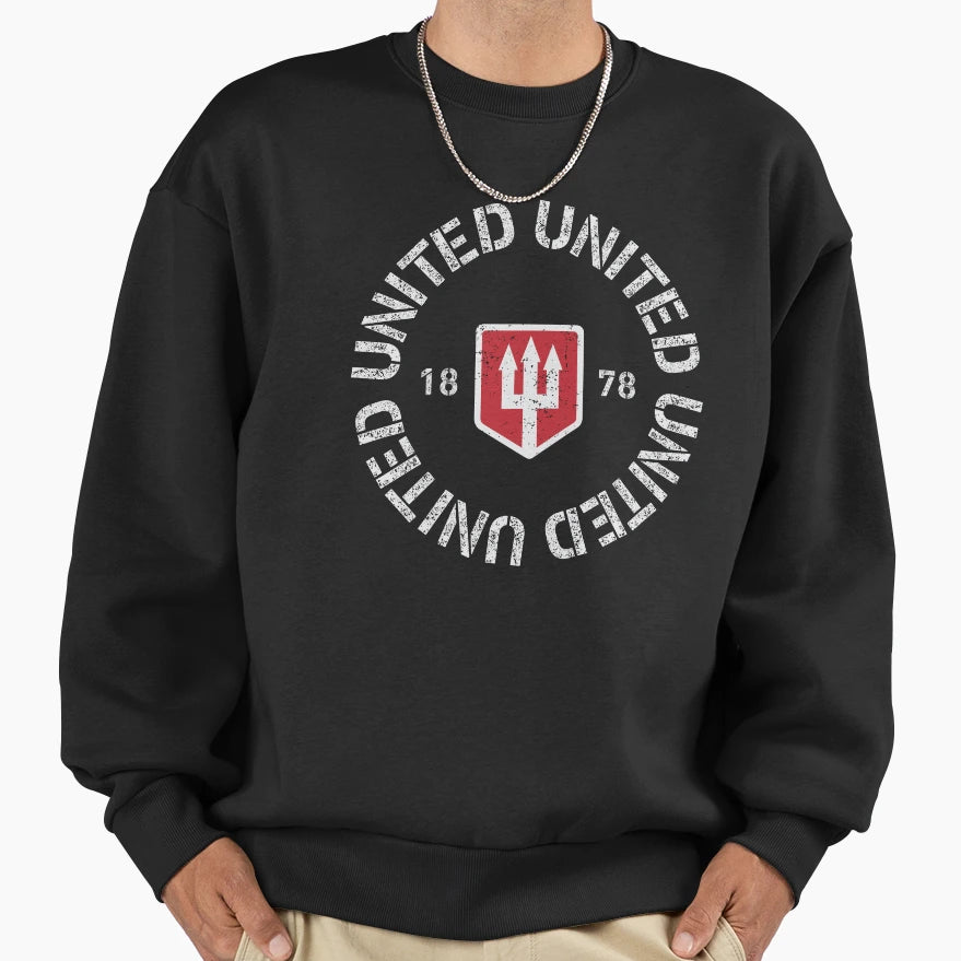 Manchester United Sweatshirt - Minimalist Print Unisex - T-Shirt, Sweatshirt, Hoodie