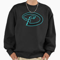 Black And Teal D Snake Sweatshirt - Aesthetic Graphic Unisex - T-Shirt, Sweatshirt, Hoodie