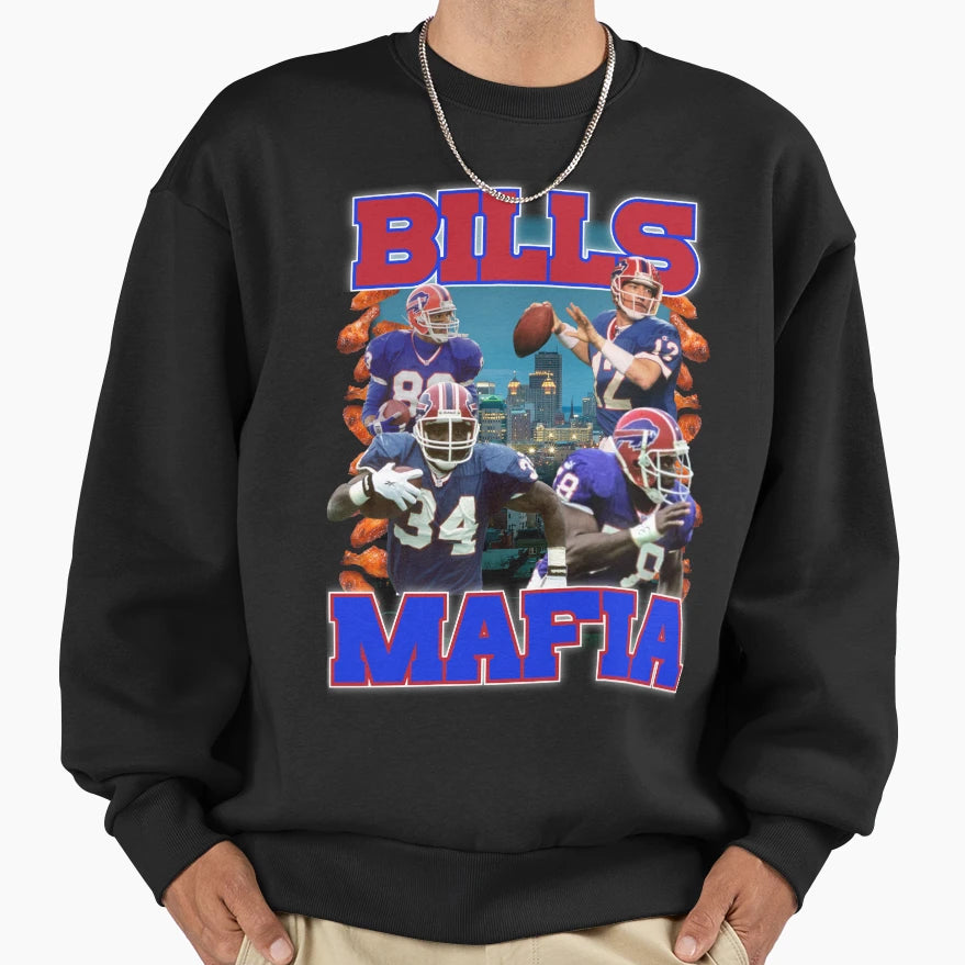 Bills Mafia Sweatshirt - Trendy Graphic Men Women - T-Shirt, Sweatshirt, Hoodie