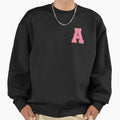 Bubblegum Glitter Varsity Letter Sweatshirt - Streetwear Style Men Women - T-Shirt, Sweatshirt, Hoodie