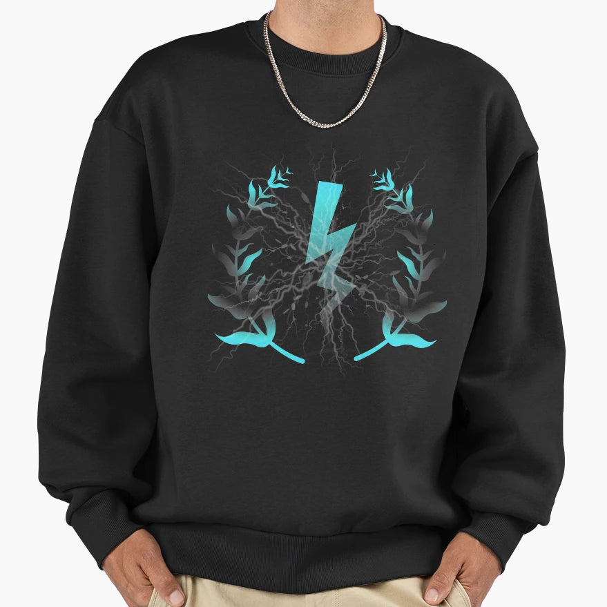 Zeus Lightning Lightning Bolt Sweatshirt - Trendy Graphic for Adults - T-Shirt, Sweatshirt, Hoodie