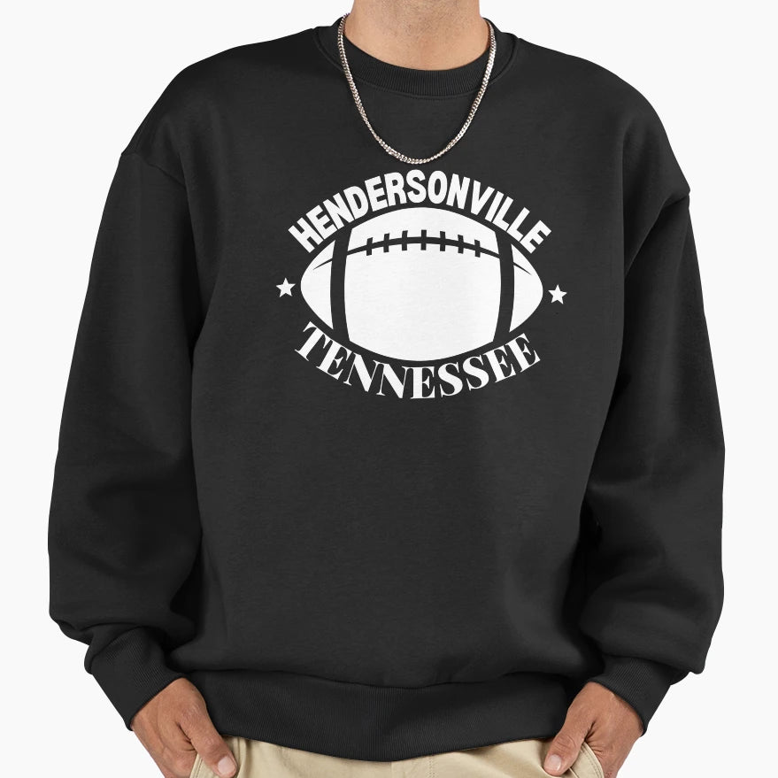 Hendersonville Tennessee Football Sweatshirt - Fun Novelty Design Unisex - T-Shirt, Sweatshirt, Hoodie