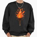 Flame Unyielding Spirit Sweatshirt - Streetwear Style Men Women - T-Shirt, Sweatshirt, Hoodie