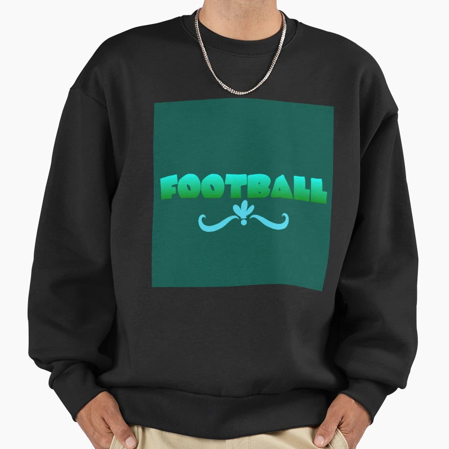 Football Sweatshirt - Casual Everyday Wear for Adults - T-Shirt, Sweatshirt, Hoodie