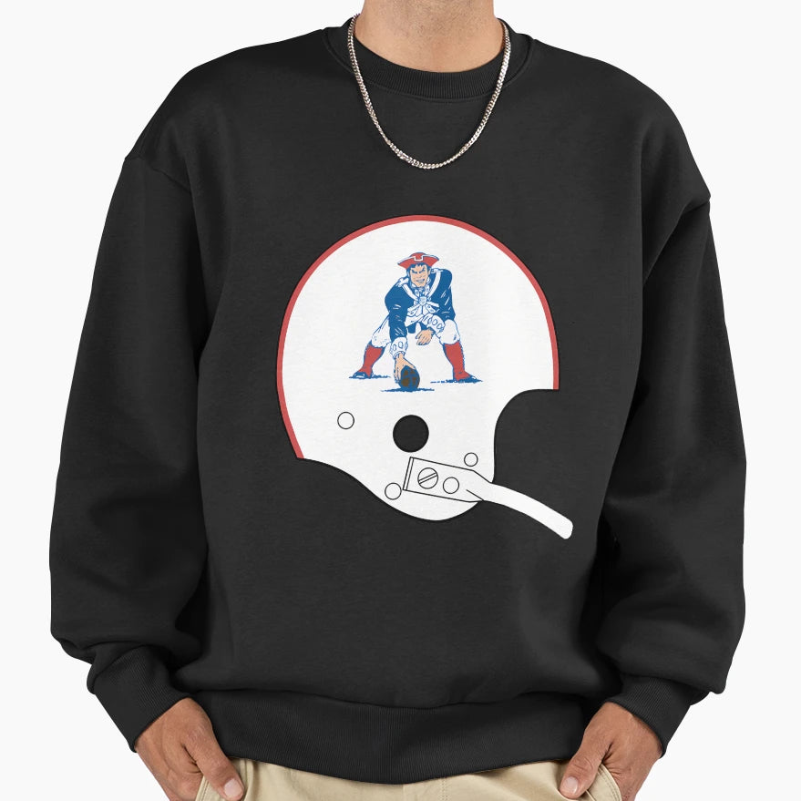 New England Patriots Throwback Sweatshirt - Casual Everyday Wear Men Women - T-Shirt, Sweatshirt, Hoodie