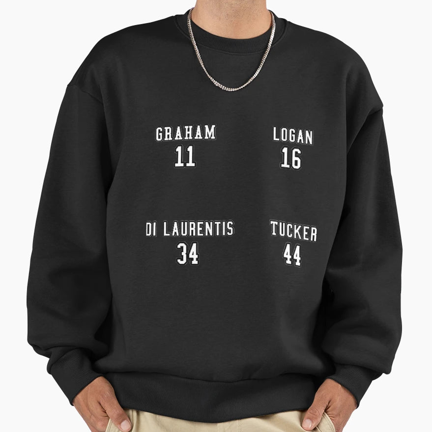 Jersey Number Off Campus Sweatshirt - Graphic Print Men Women - T-Shirt, Sweatshirt, Hoodie