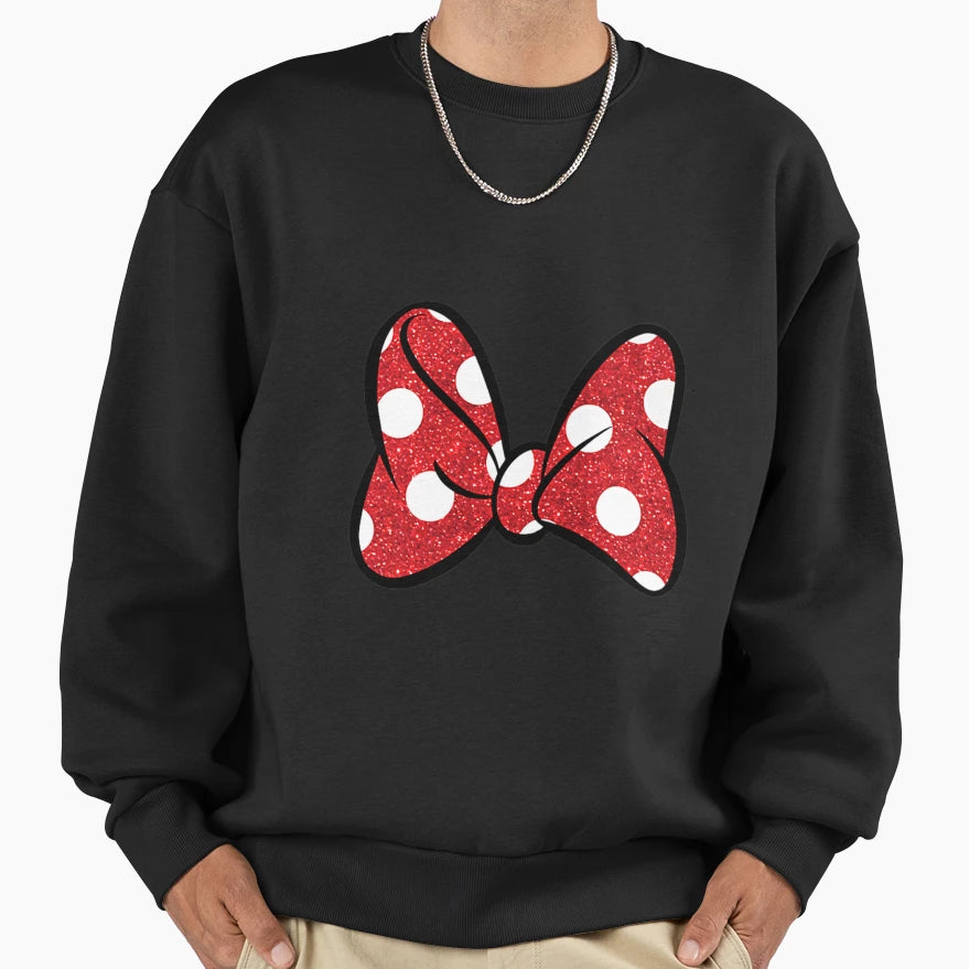Mouse Big Bow Gift Sweatshirt - Novelty Apparel Unisex - T-Shirt, Sweatshirt, Hoodie