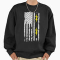 Patriotic Electrician Usa American Flag T-Shirt - Unique Graphic Unisex - T-Shirt, Sweatshirt, Hoodie
