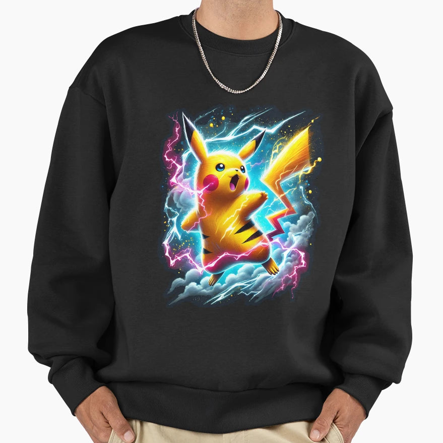 Thunderbolt Sweatshirt - Trendy Graphic Men Women - T-Shirt, Sweatshirt, Hoodie
