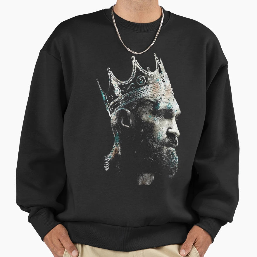 King Sweatshirt - Minimalist Print Men Women - T-Shirt, Sweatshirt, Hoodie