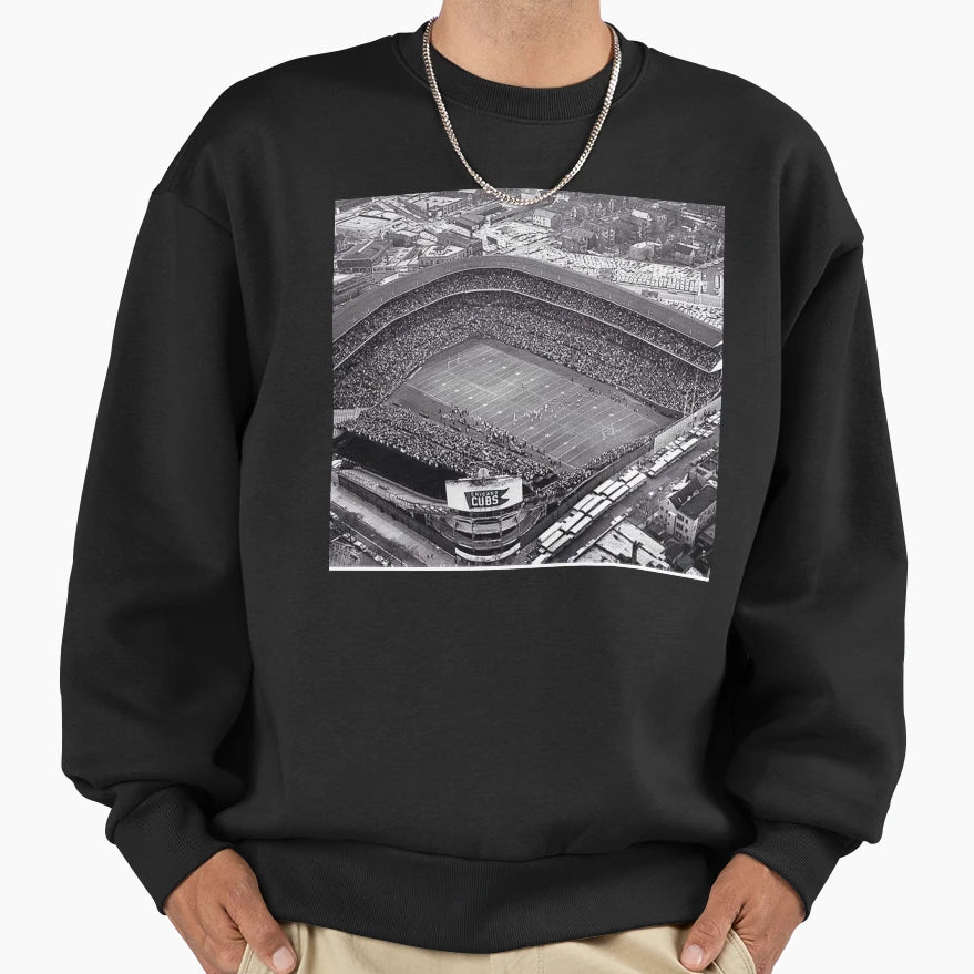 Chicago Football Stadium Wrigley Sweatshirt - Streetwear Style Men Women - T-Shirt, Sweatshirt, Hoodie