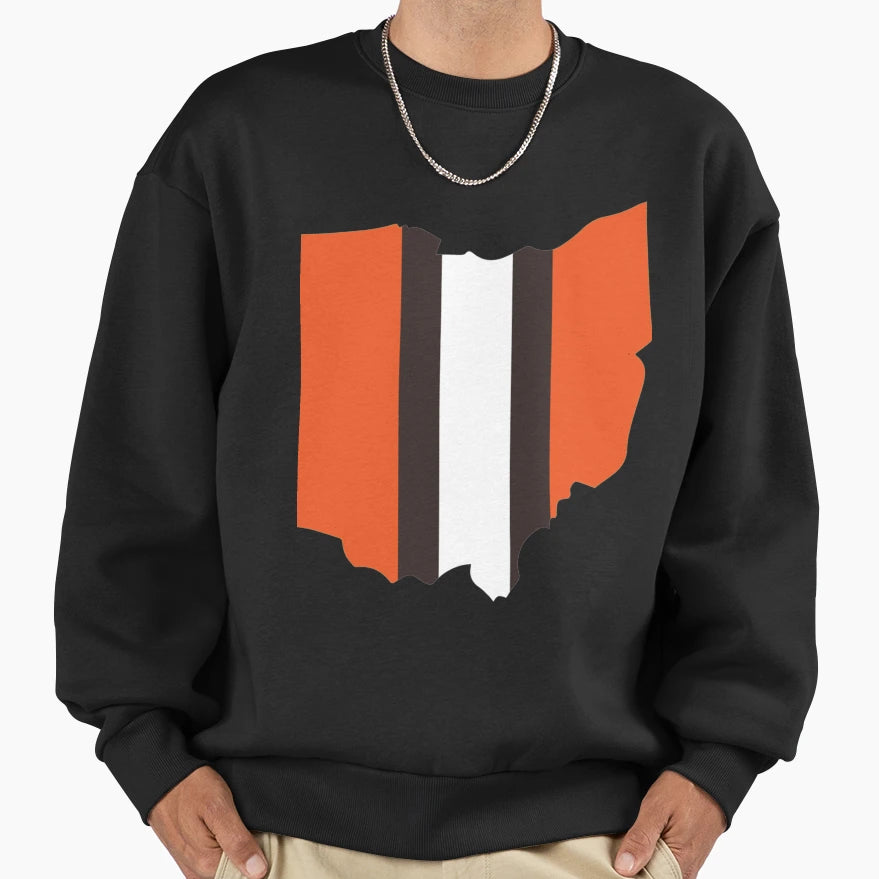 Cleveland Browns Sweatshirt - Custom Art Print Unisex - T-Shirt, Sweatshirt, Hoodie