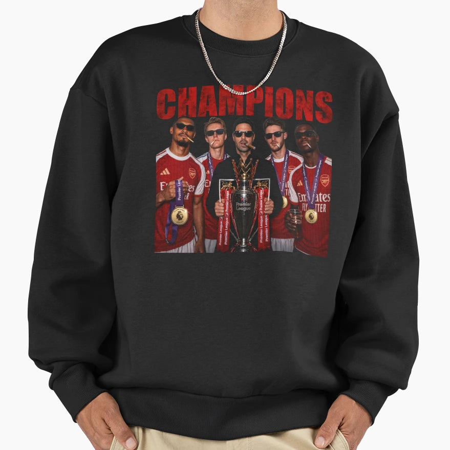 Arsenal Champions 2026 Sweatshirt - Aesthetic Graphic Men Women - T-Shirt, Sweatshirt, Hoodie