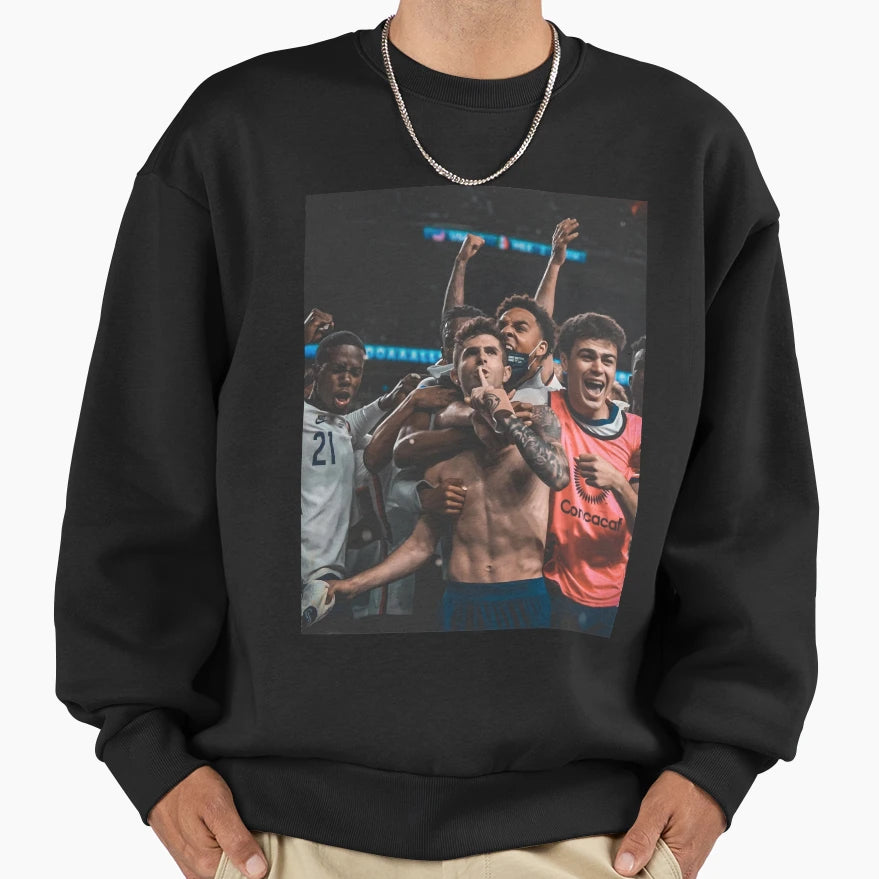 Pulisic Shh Usmnt Soccer Png T-Shirt - Custom Art Print for Adults - T-Shirt, Sweatshirt, Hoodie