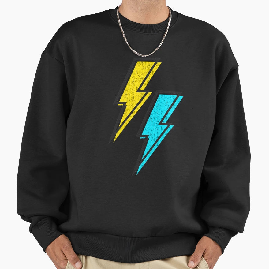 Aftershock Lightning Yellow And Sweatshirt - Streetwear Style for Adults - T-Shirt, Sweatshirt, Hoodie