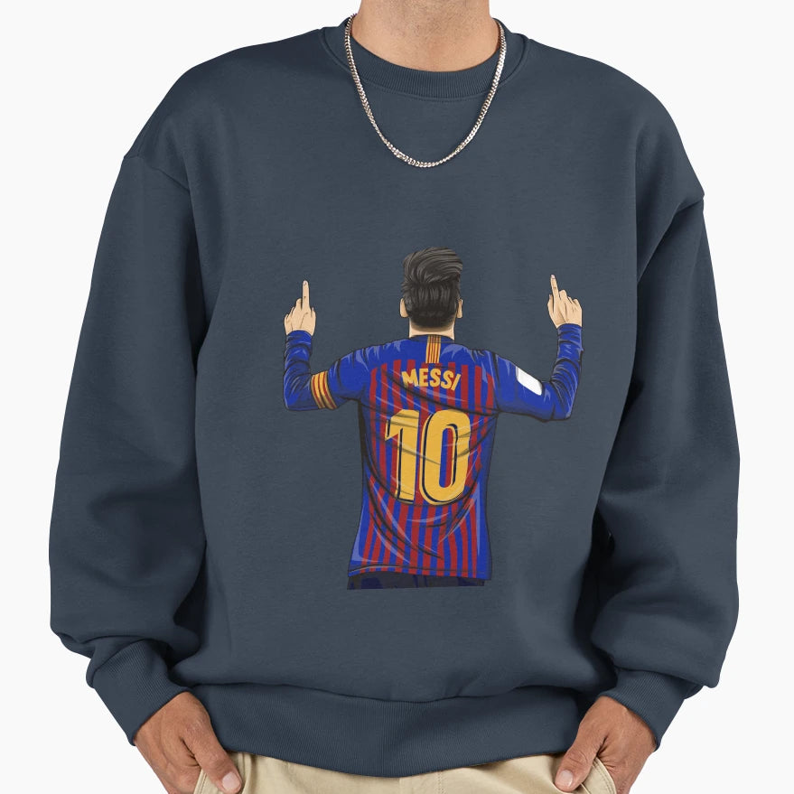 Lionel Messi Barcelonas Version Sweatshirt - Graphic Print Men Women - T-Shirt, Sweatshirt, Hoodie